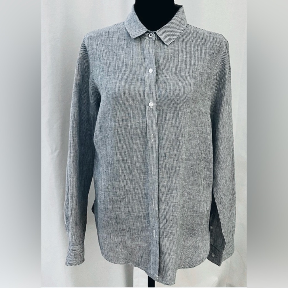Barbour Marine Shirt | 100% Linen | Relaxed Fit | Size US 6